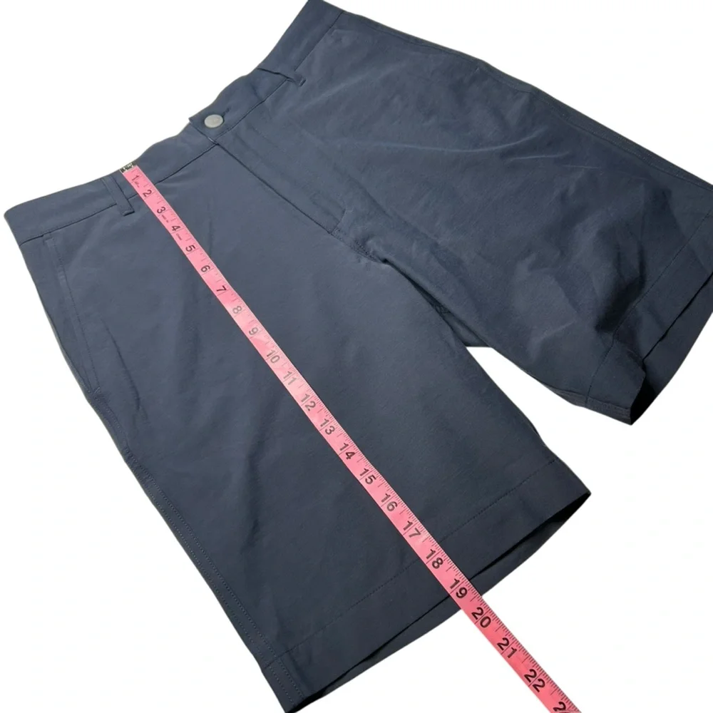 Faherty All Day Stretch Shorts Mens 31 9” Inseam Blue Flat Front Casual